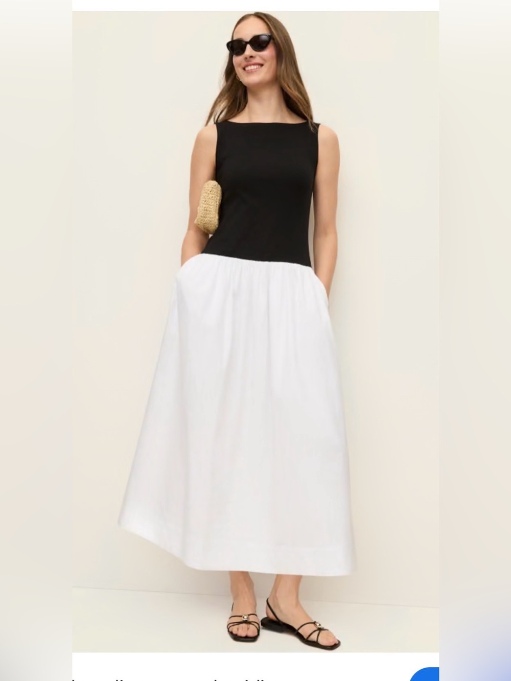 Ann Taylor Boatneck Mixed Media Midi Dress New XLP